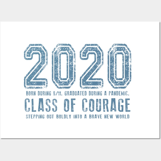 2020 Class of Courage - Blue Wall Art by Jitterfly